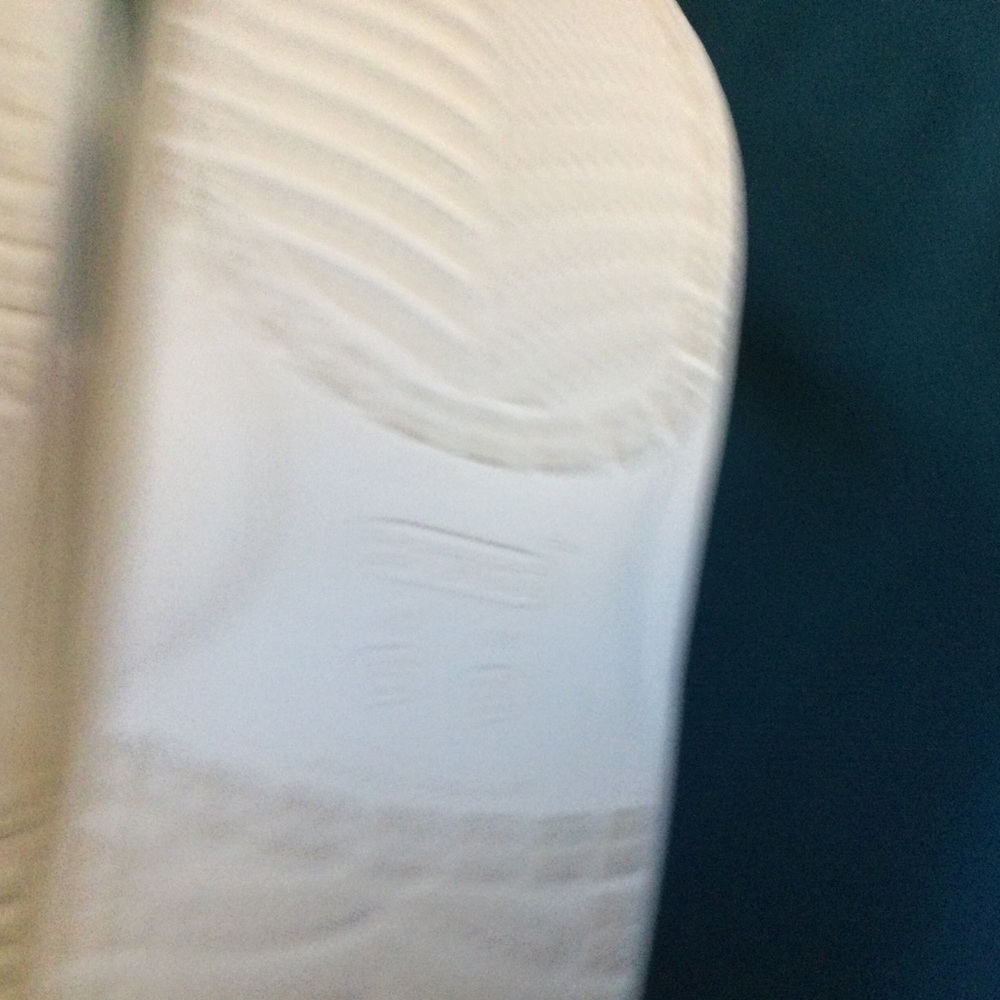 CROCS White Sandals with Iridescent Blue-Green Straps - Picture 7 of 10